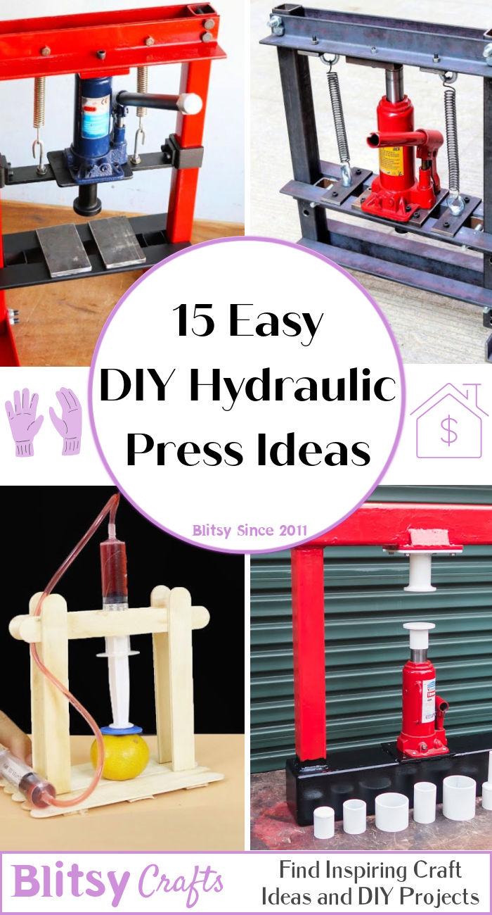 Homemade DIY Hydraulic Press - Blitsy