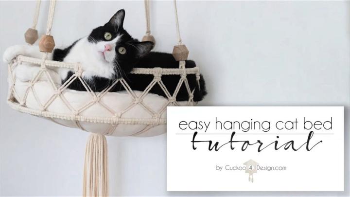 diy macrame cat hammock