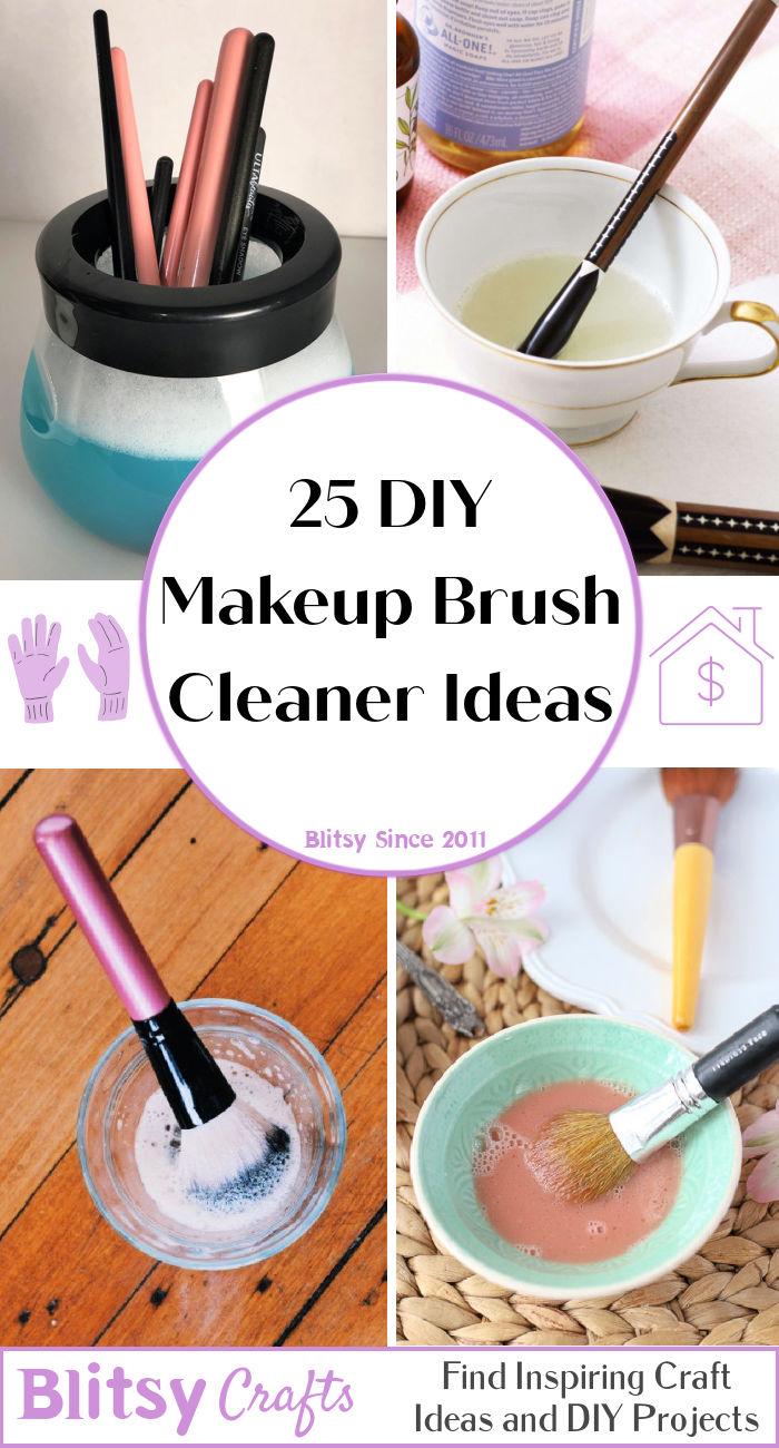 diy makeup brush cleaner ideas