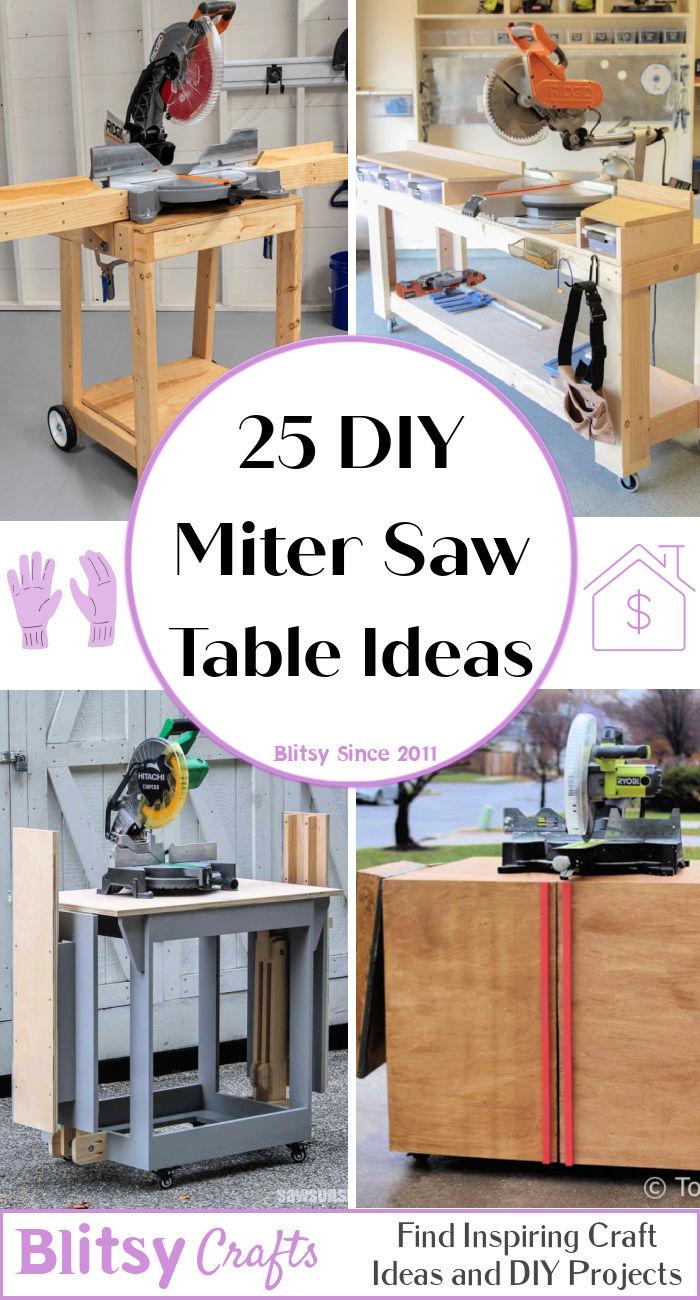 diy miter saw table ideas