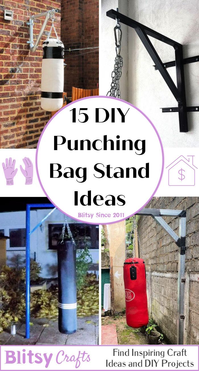 diy punching bag stand ideas