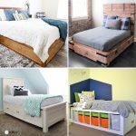Cheap DIY Bed Frame with Storage