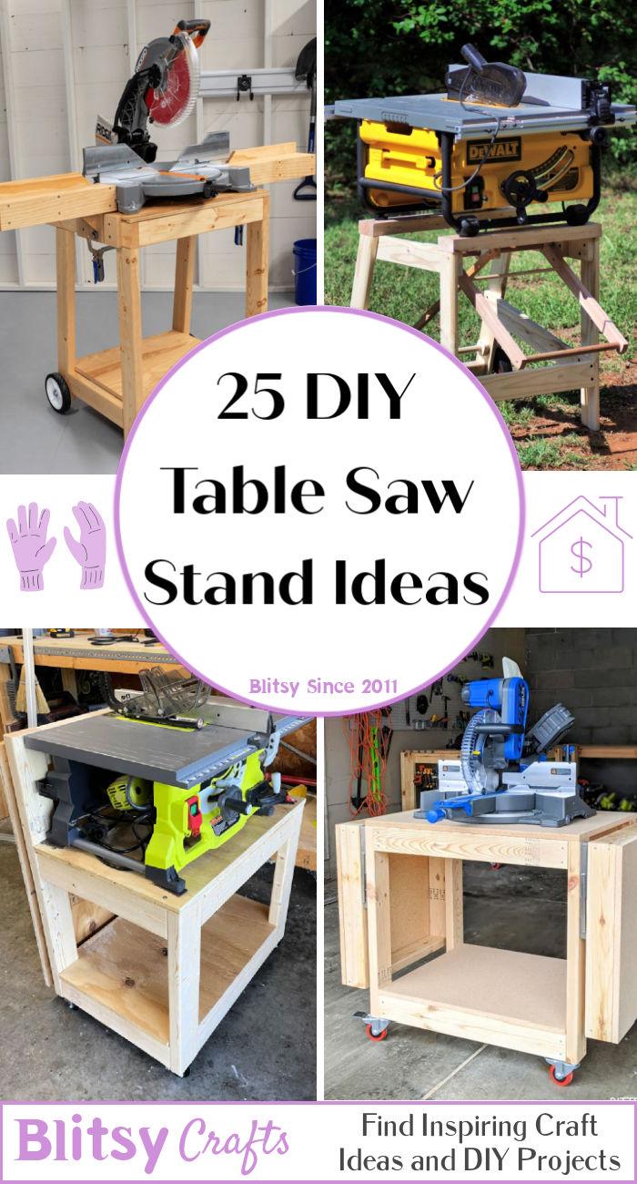 diy table saw stand ideas