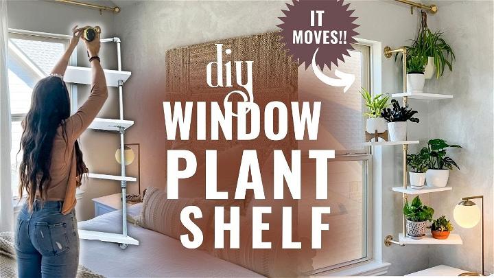 diy window plant shelf