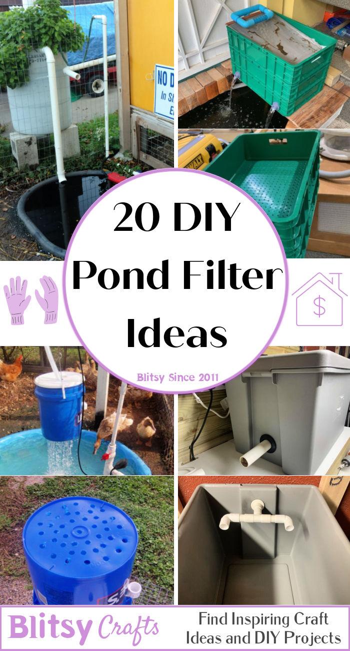 easy DIY pond filter ideas