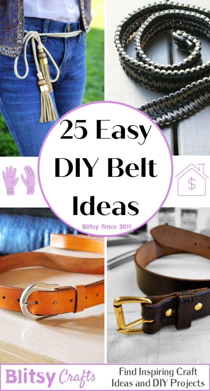 easy diy belt ideas