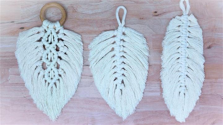 how to make macrame feathers