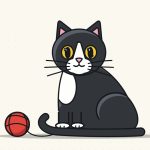How to Draw a Cat Step by Step (Easy Tuxedo Cat)