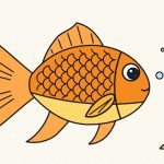 How to Draw a Fish Step by Step (Easy Goldfish for Beginners)
