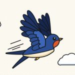 How to Draw a Flying Bird Step by Step (Easy Swallow)