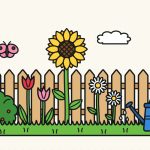 How to Draw a Garden Step by Step (Easy Flower Bed Scene)