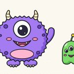 How to Draw a Monster Step by Step (Cute and Easy)