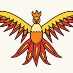 How to Draw a Phoenix Step by Step (Easy Fire Bird)