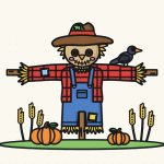How to Draw a Scarecrow Step by Step (Easy Fall Drawing)