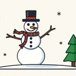 How to Draw a Snowman Step by Step (Easy for Beginners)