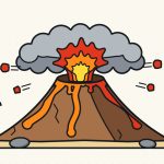 How to Draw a Volcano Step by Step (Easy Erupting Volcano)