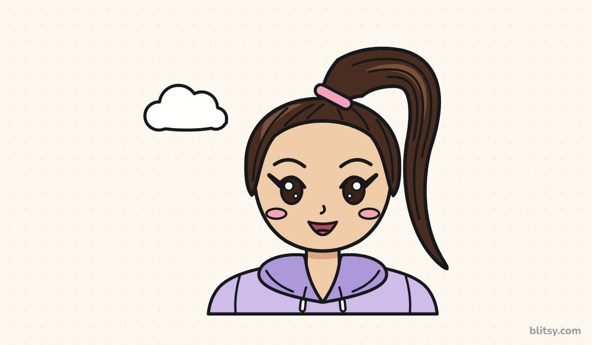 How to draw ariana grande step by step - finished drawing