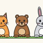 How to Draw Cute Animals Step by Step (Cat, Bear & Bunny)