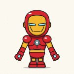 How to Draw Iron Man Step by Step (Easy Chibi for Kids)