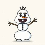 How to Draw Olaf Step by Step (Easy for Beginners)