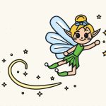 How to Draw Tinkerbell Step by Step (Easy Flying Chibi)
