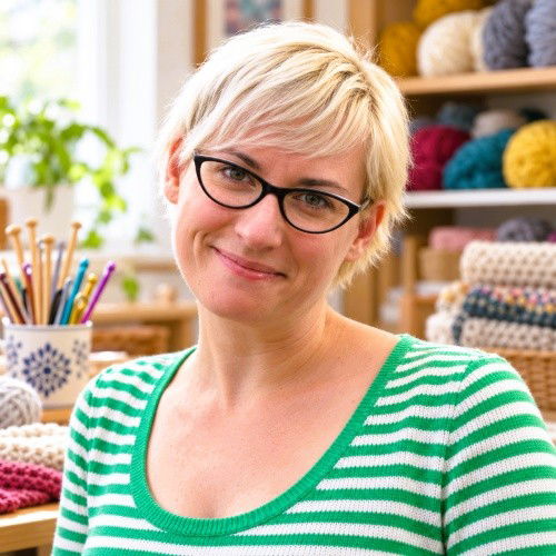 Kim Werker, crochet & knitting at Blitsy