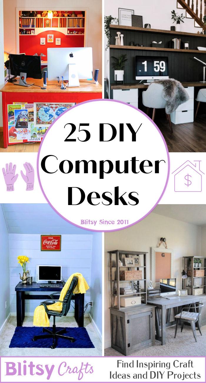 diy computer desk ideas and plans to build your own desk