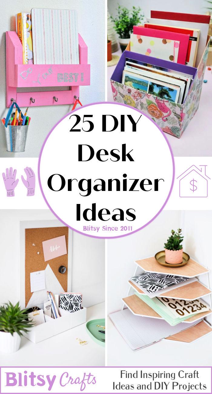 homemade diy desk organizer ideas are easy to-do