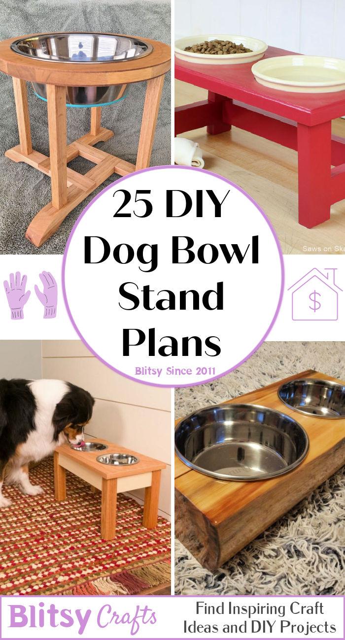 25 DIY Dog Bowl Stand Plans