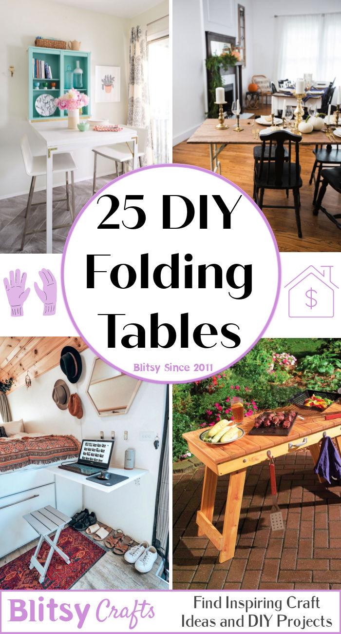 DIY Foldable Craft Table