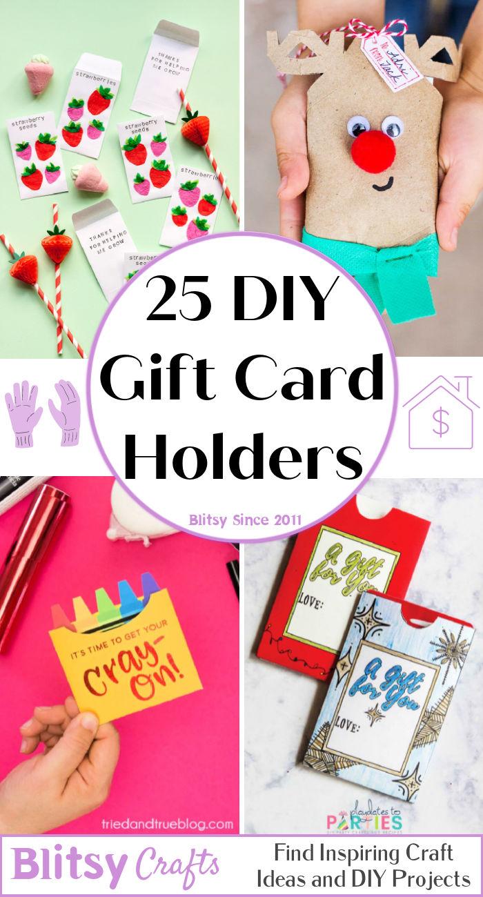 25 DIY Gift Card Holder Ideas (Free Printable Template)
