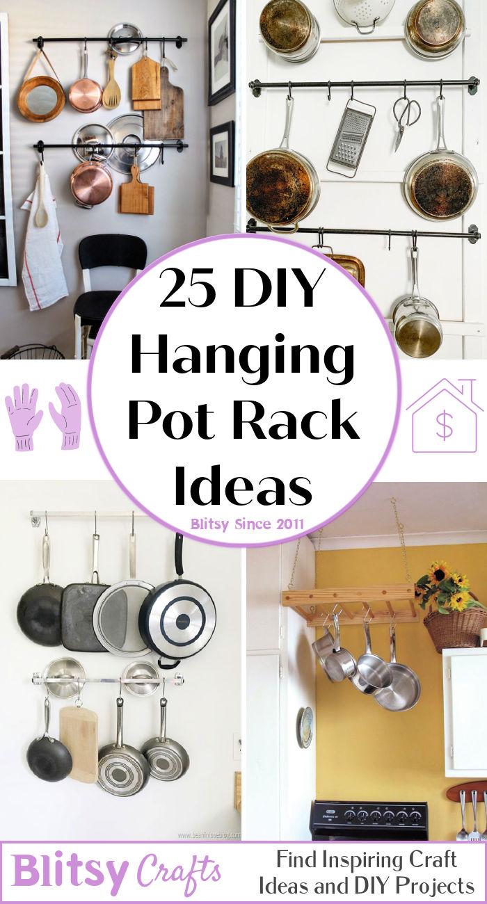 25 DIY Hanging Pot Rack Ideas