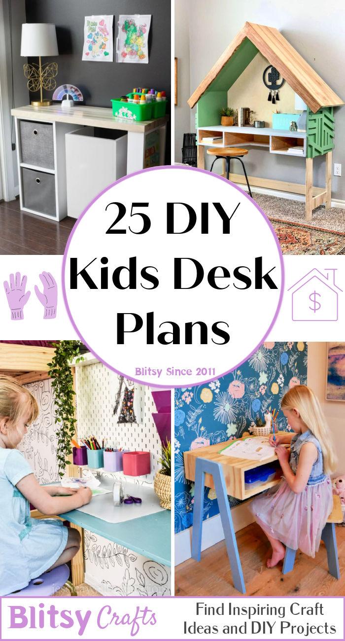 DIY Kids Desk Ideas That Are Easy to Build • The Budget Decorator
