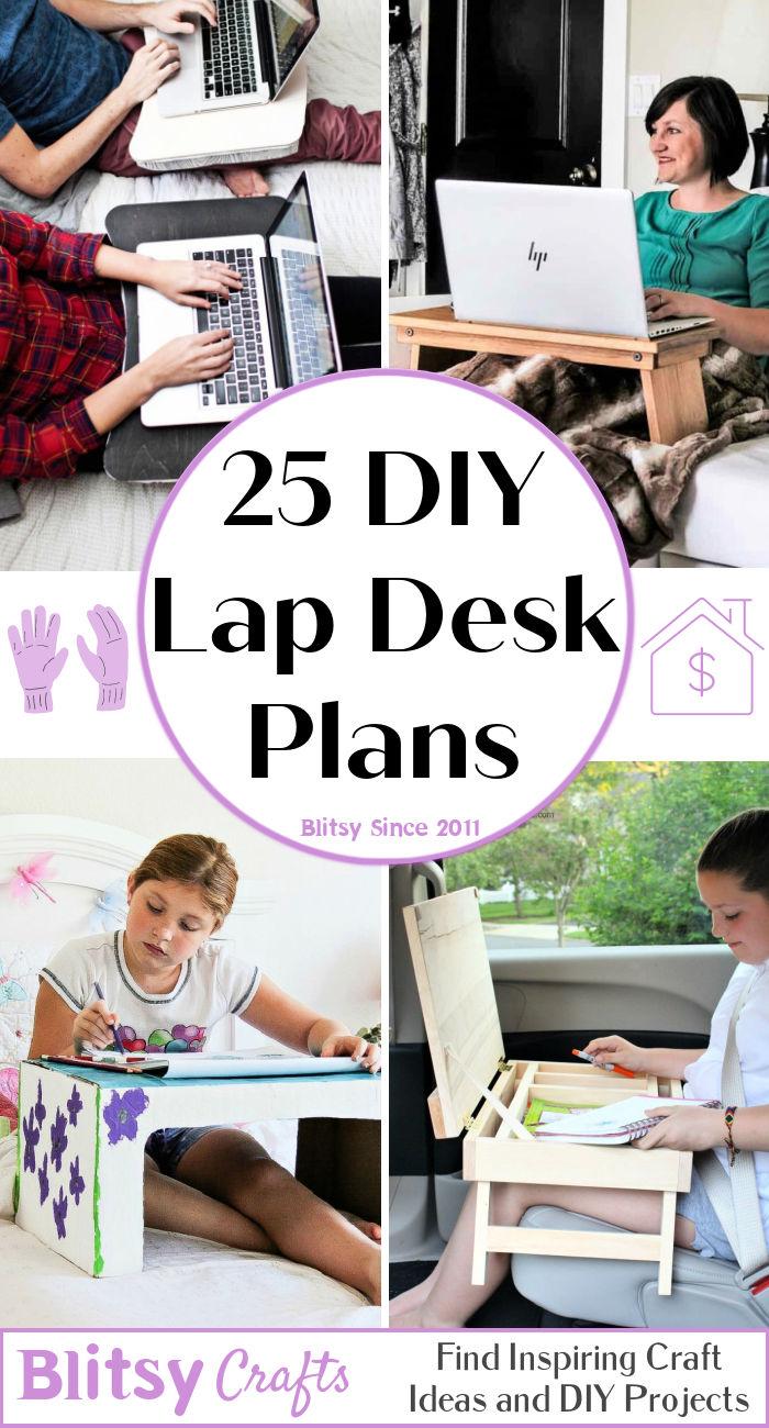 25 Best DIY Lap Desk Ideas To Use Your Laptop Comfortably