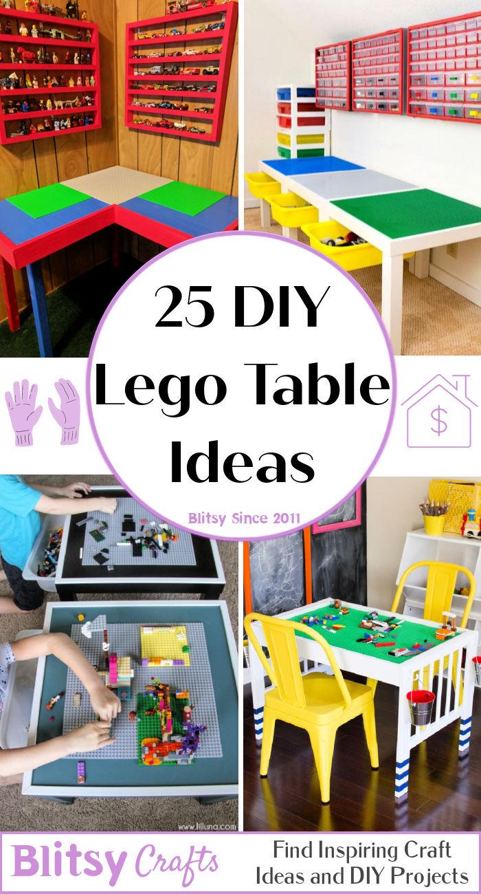 25 DIY Lego Table Ideashomemade diy lego table plans with storage