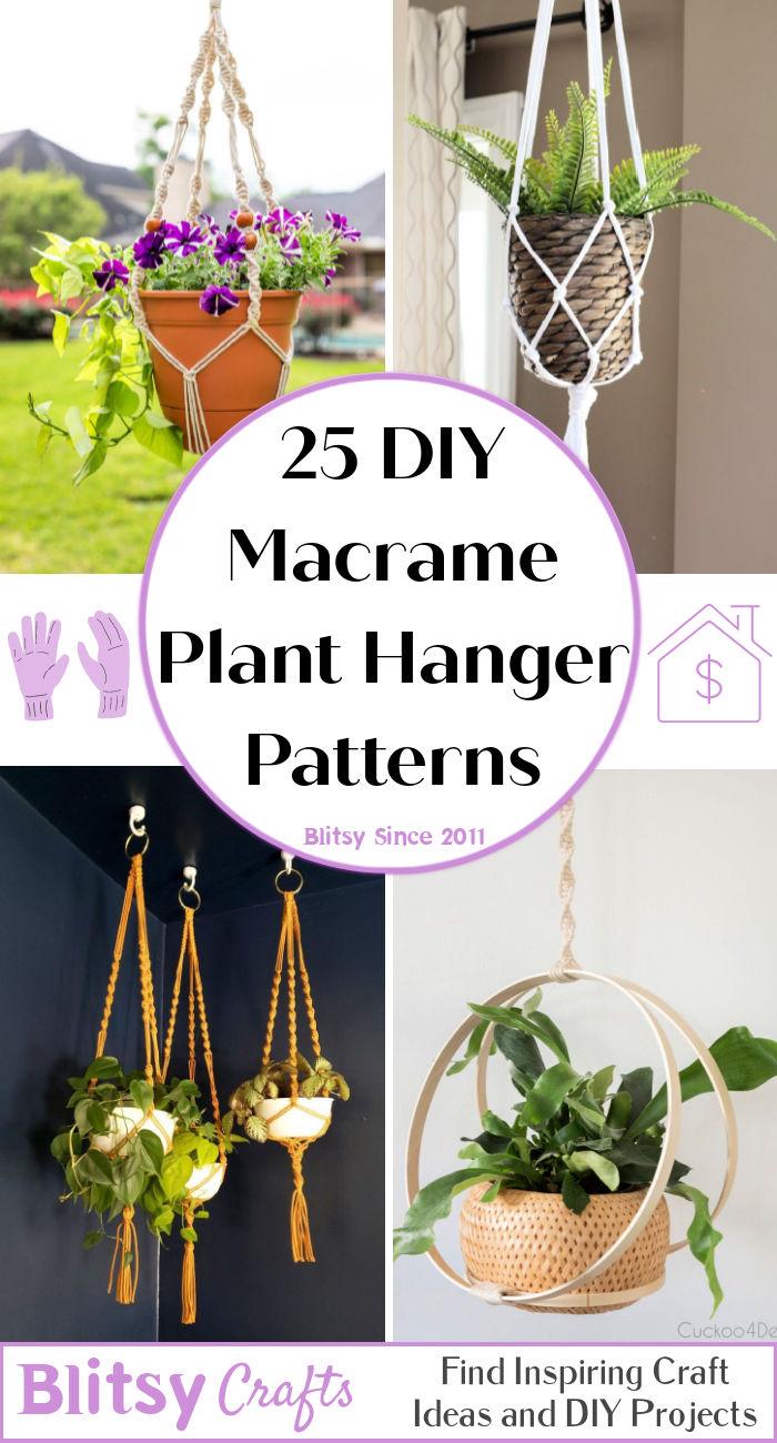 25 DIY Macrame Plant Hanger Patterns with Easy Instructions