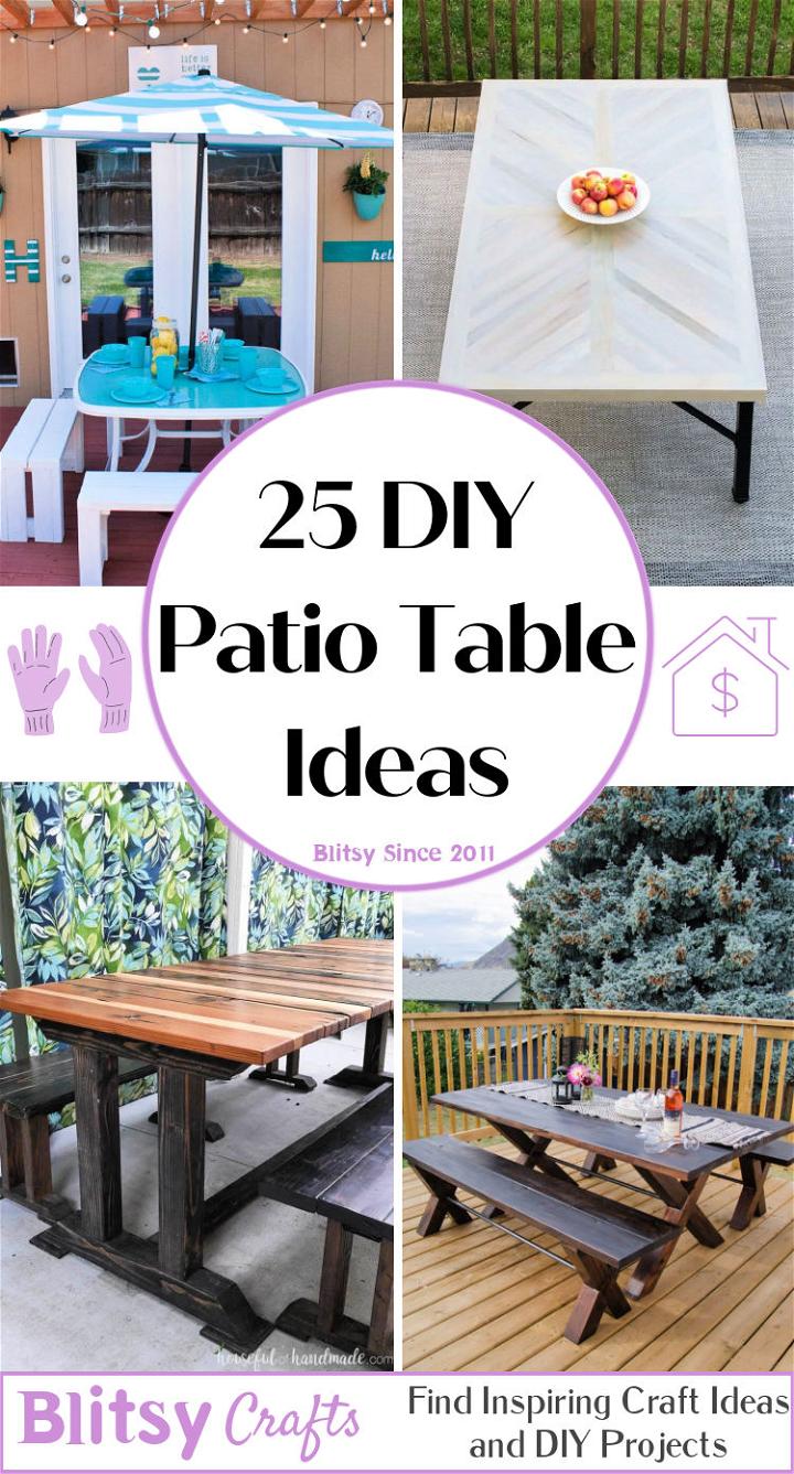 diy patio table plans