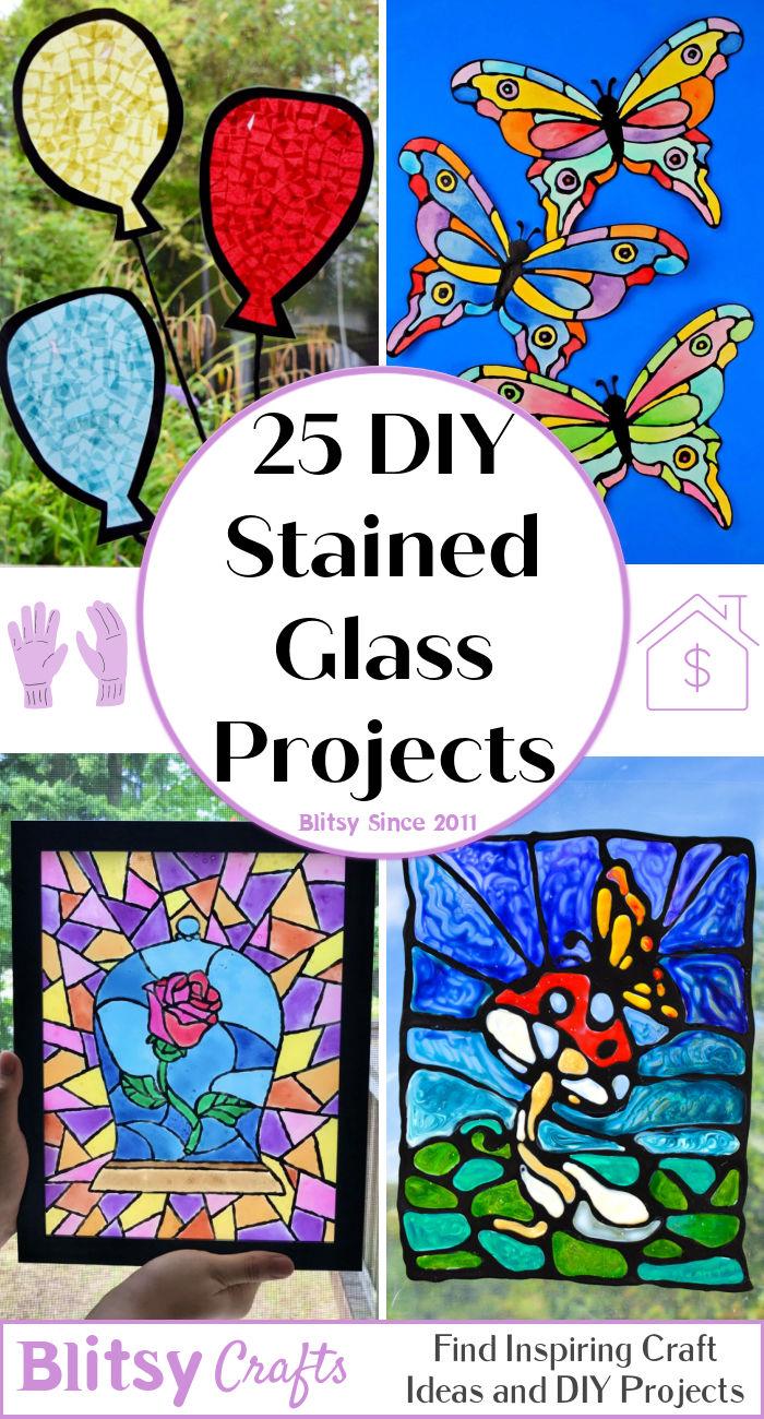 25 DIY Stained Glass Projects