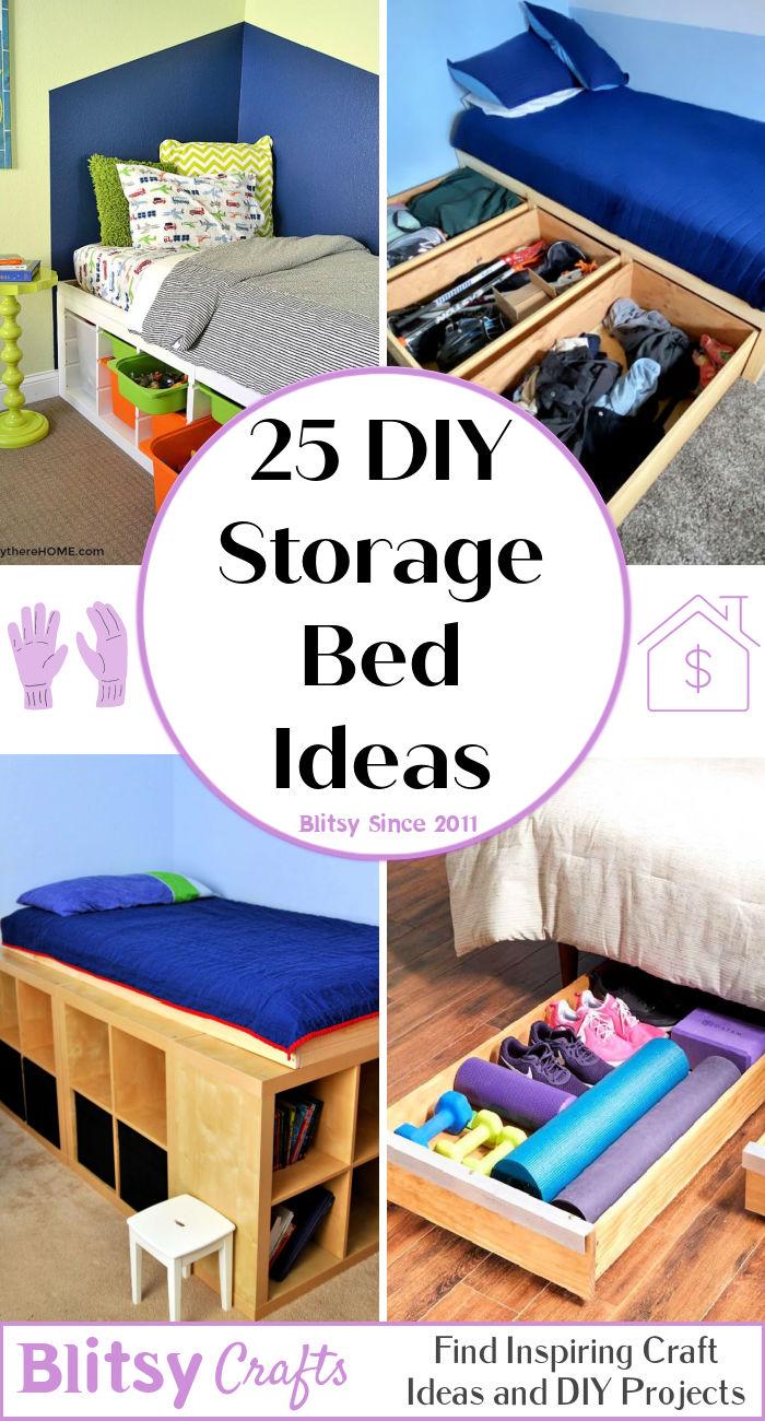 25 DIY Storage Bed Ideas
