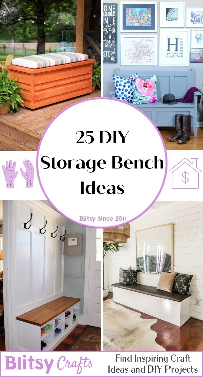 25 DIY Storage Bench Ideas