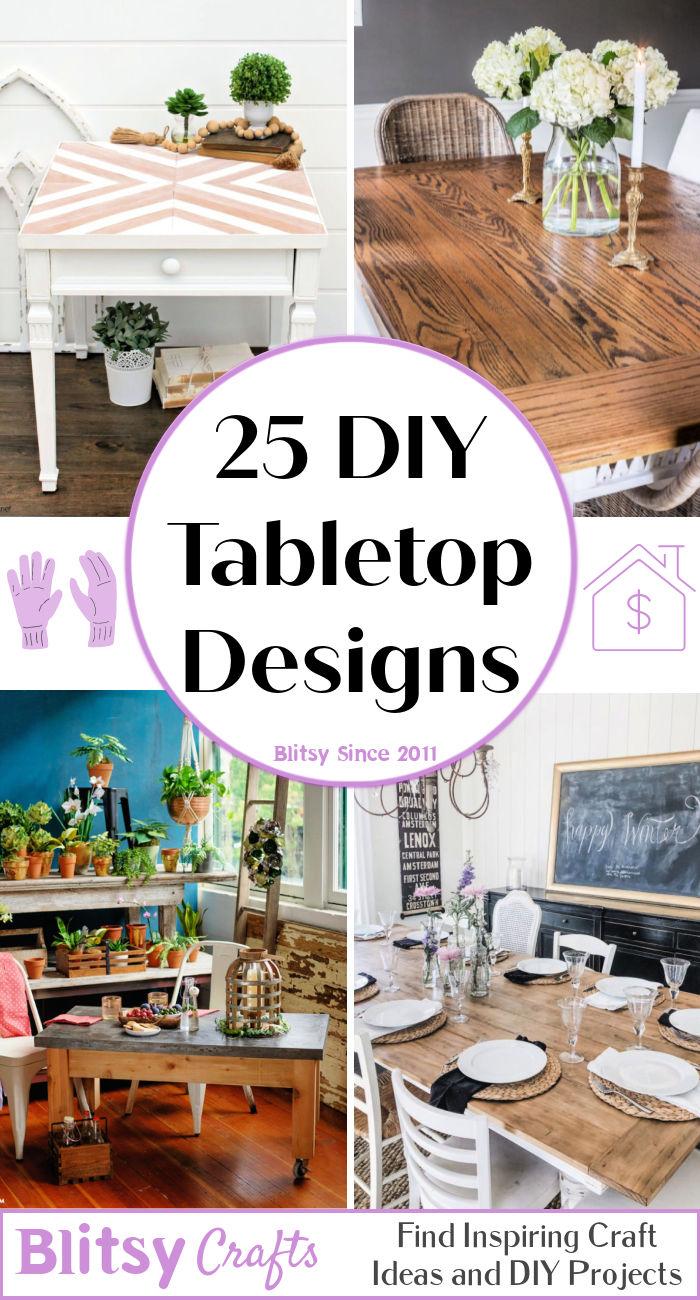 25 Long-lasting DIY Table Top Ideas You Can Make - Blitsy