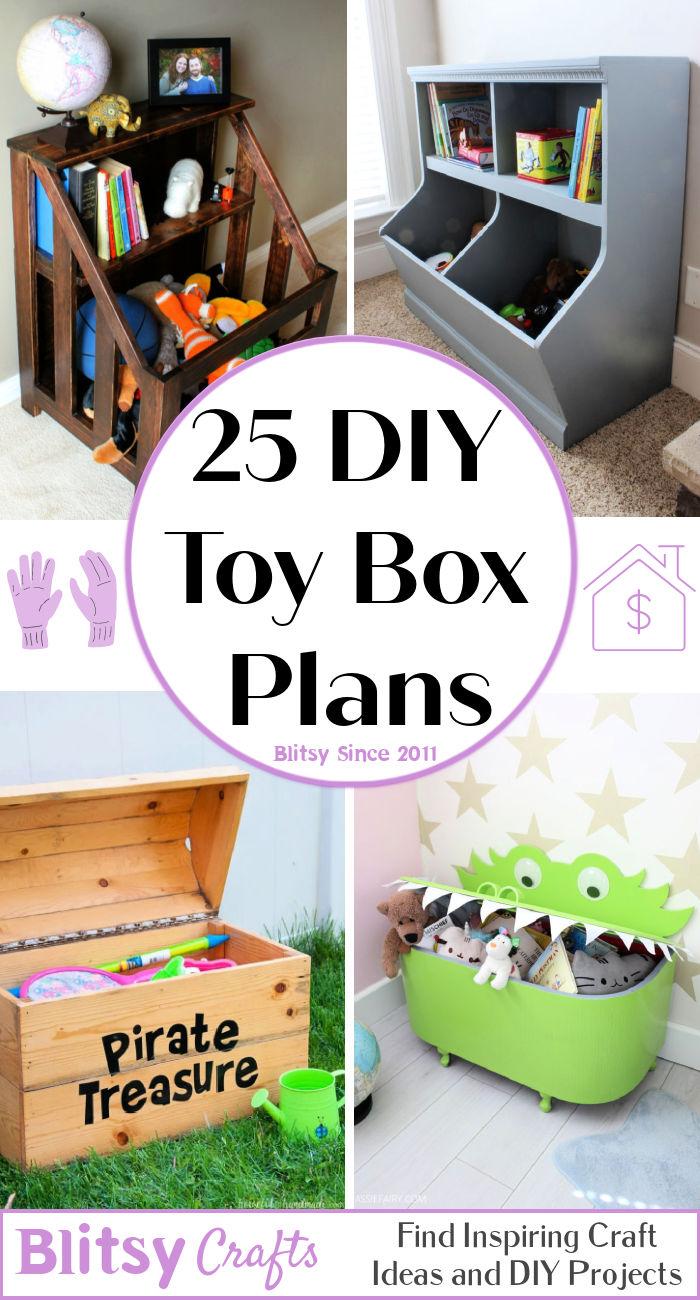 25 DIY Toy Box Plans