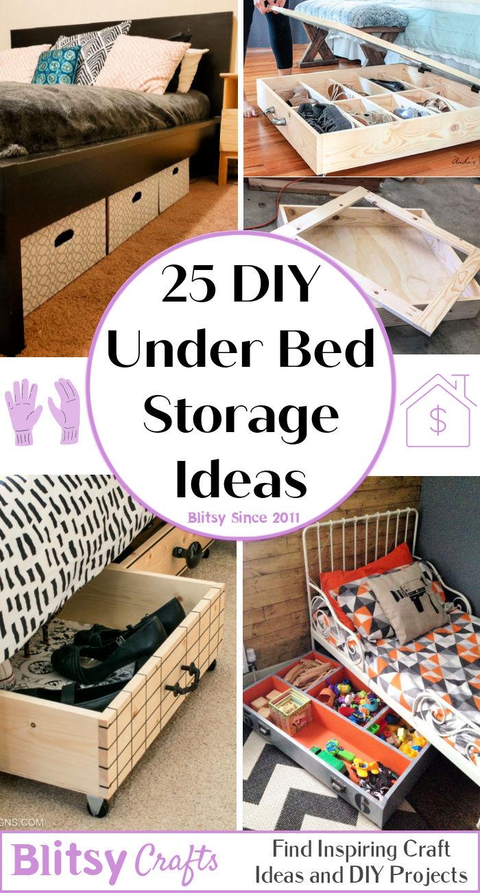 25 DIY Under Bed Storage Ideas