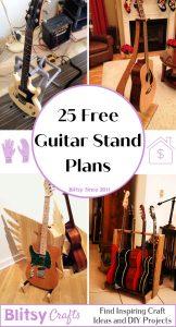 25 Free DIY Guitar Stand Plans To Make One Yourself - Blitsy