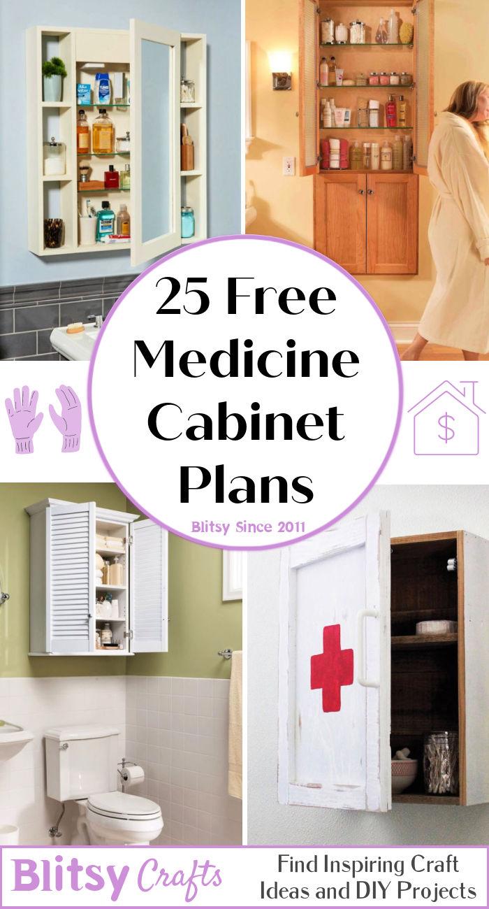 25 Free Medicine Cabinet Plans