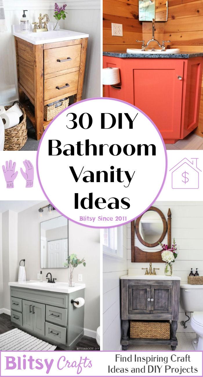 30 DIY Bathroom Vanity Ideas