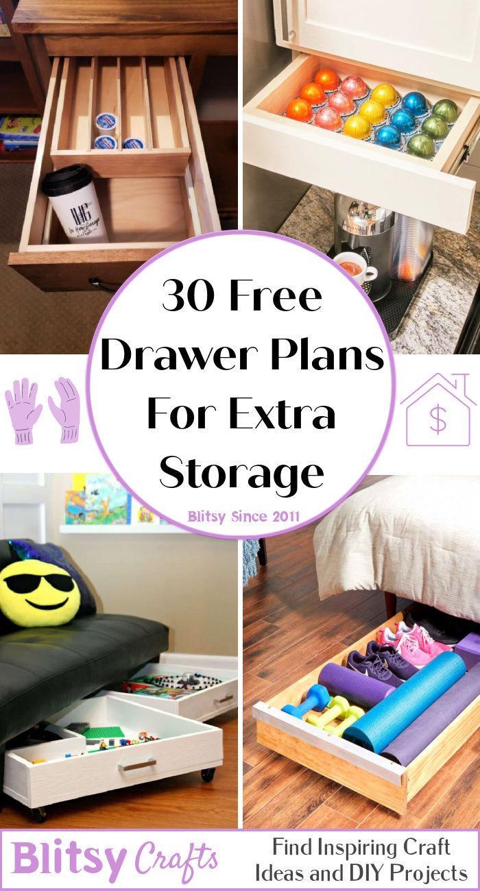 30 DIY Drawer Ideas For Extra Storage