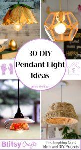 DIY Pendant Light (30 Ways) - Blitsy