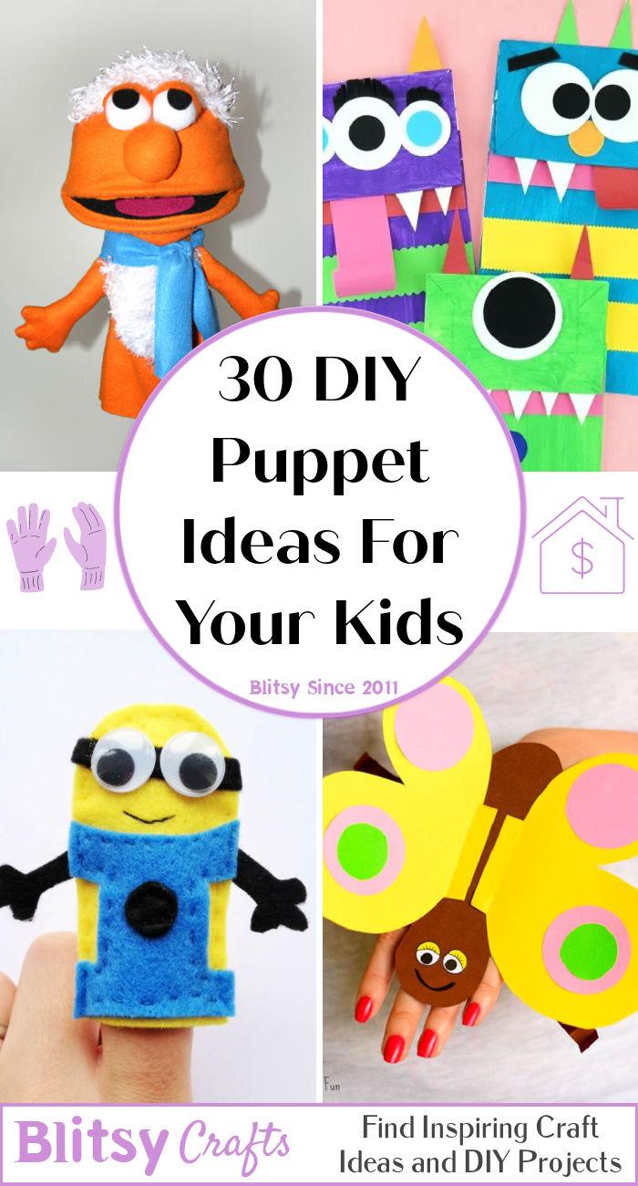 30 DIY Puppet Ideas To Make a Puppet For Your Kids