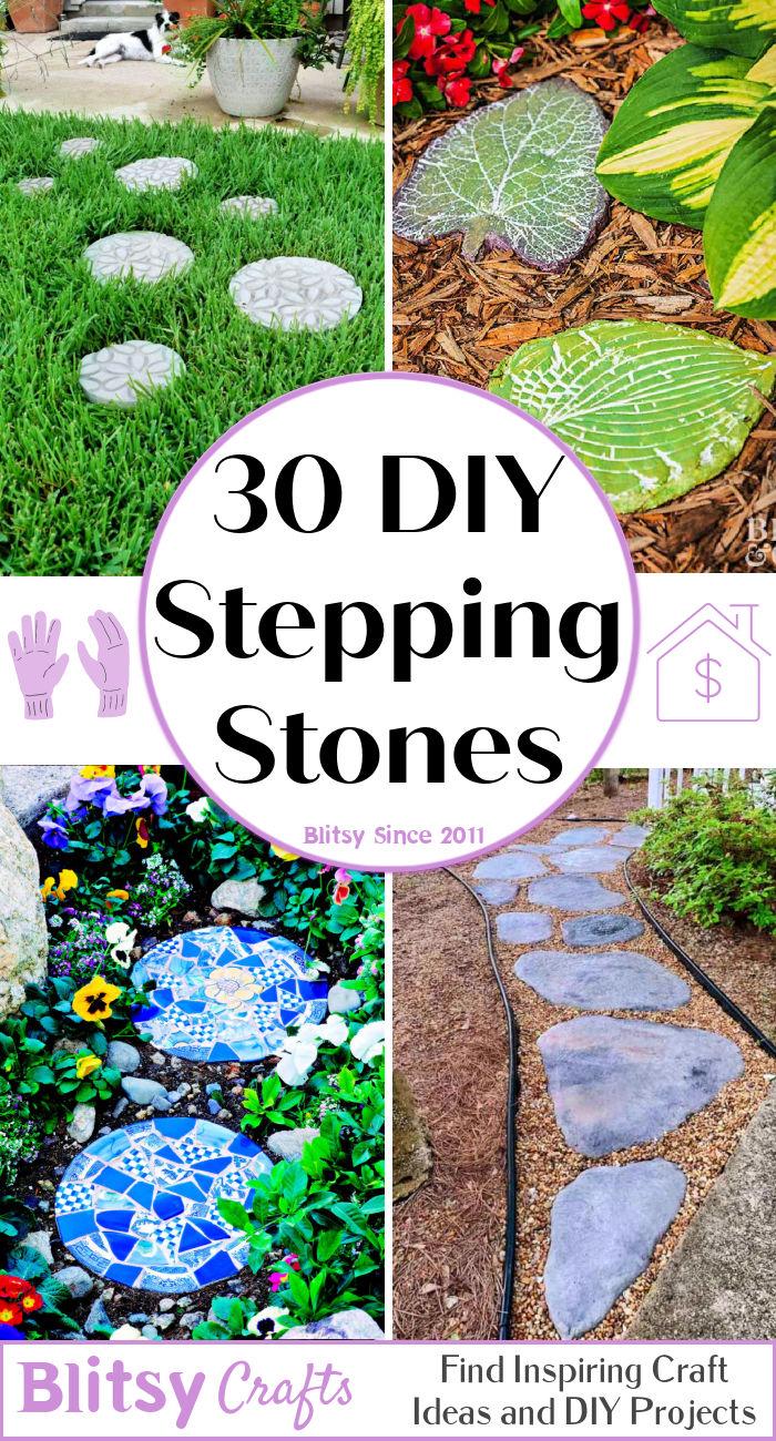 30 Beautiful DIY Stepping Stones to Make for Garden Blitsy